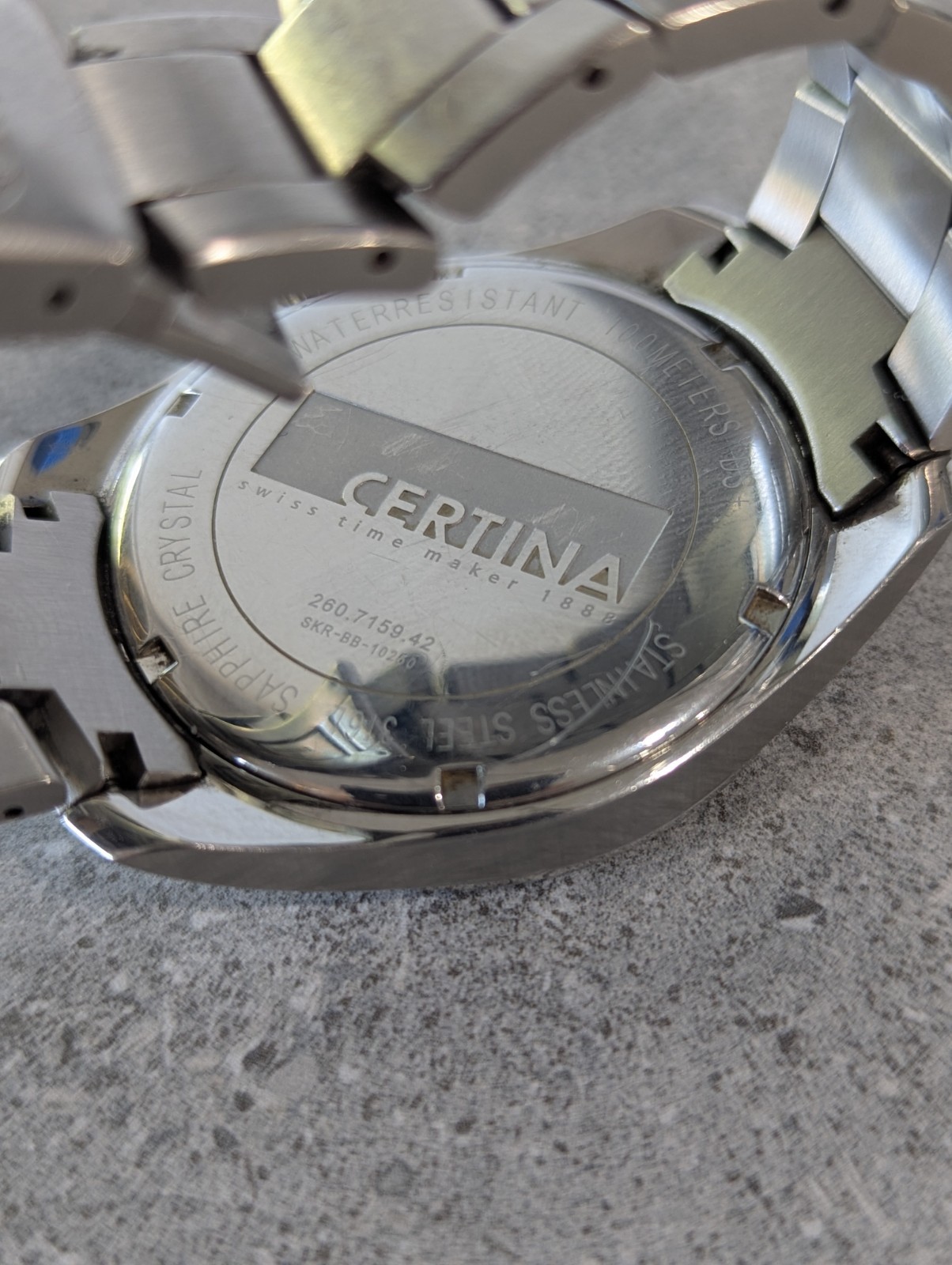 Vintage Certina 1888 DS Pilot 100m/330 ft Swiss Made Watch