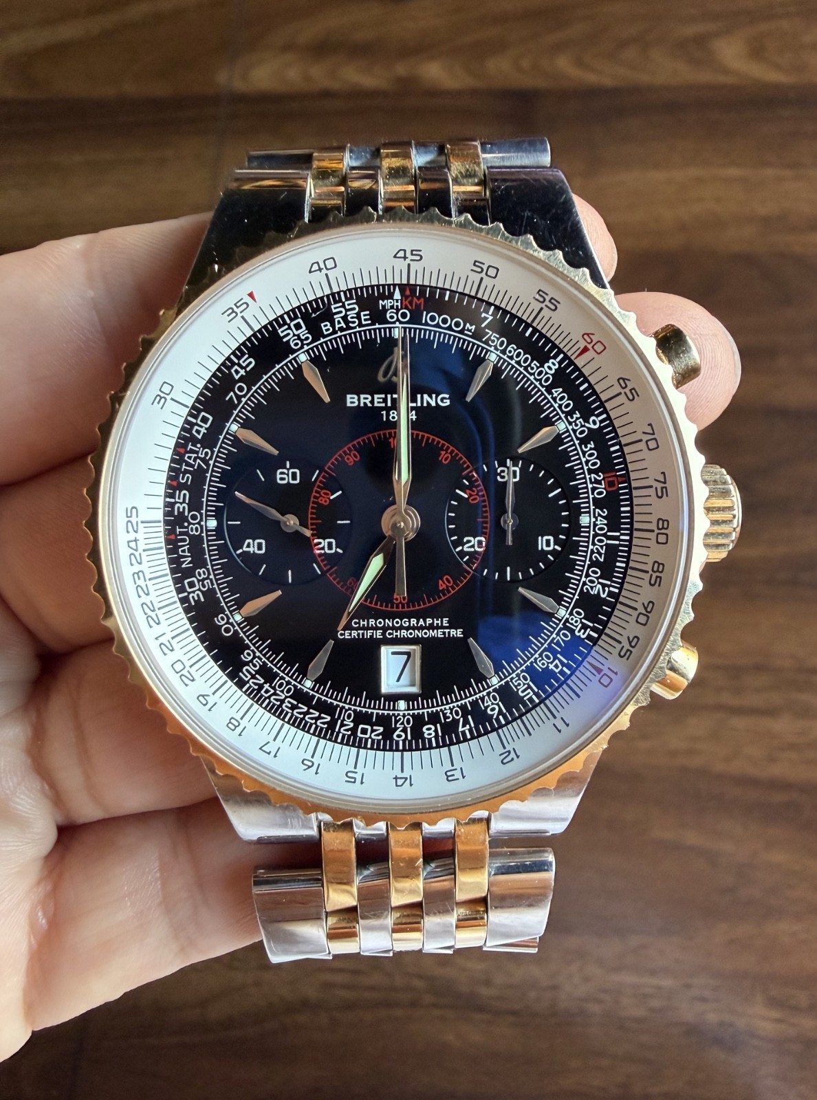 Breitling Montbrillant Legende 47mm Two-Tone Gold/Steel Chronograph C23340