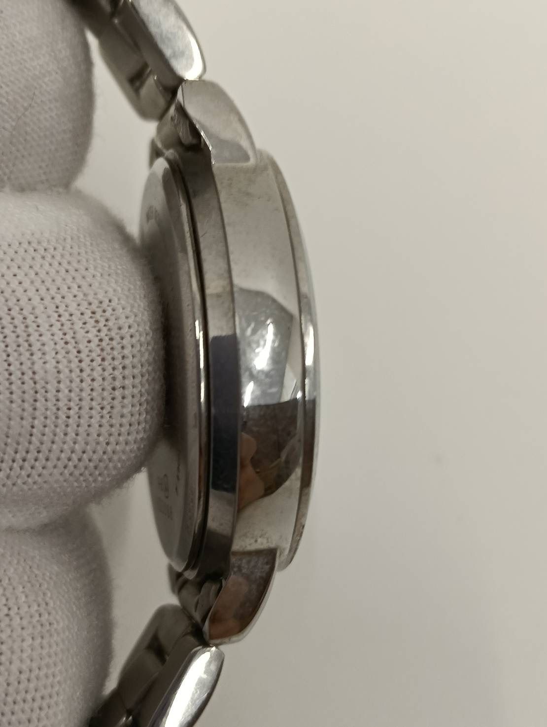 Used agnes b. Watch V33J 0010 Quartz Silver Stainless Steel Watch Condition