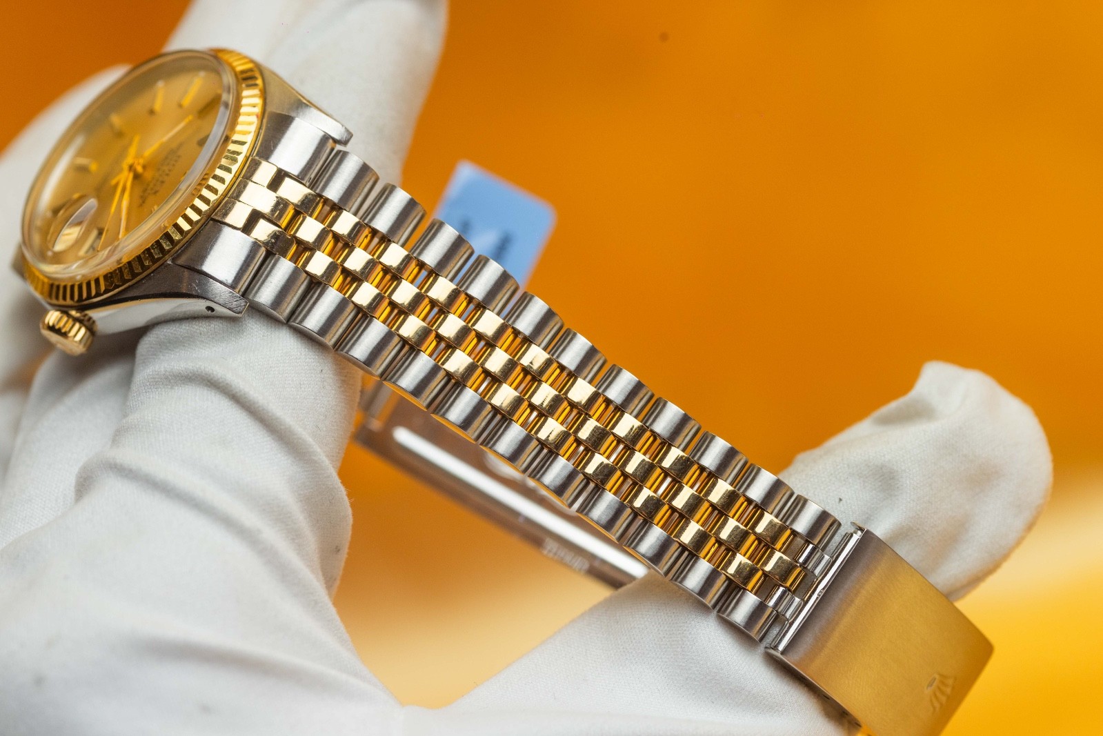 Rolex Datejust 36mm Two Tone Champagne Stick Dial – 16013