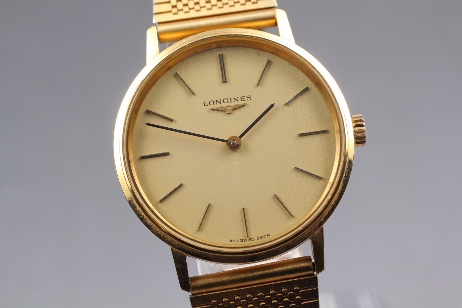 *Exc+5* Vintage LONGINES L847.4 Manual Winding Gold 33mm Men Watch from JAPAN