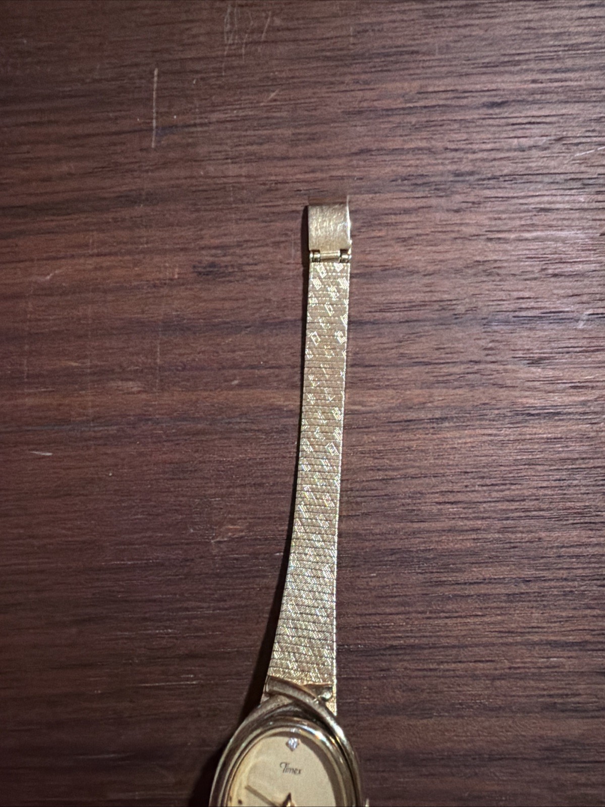 Vintage Timex Watch Womens 19mm Oval Face Gold Tone 1980s New Battery