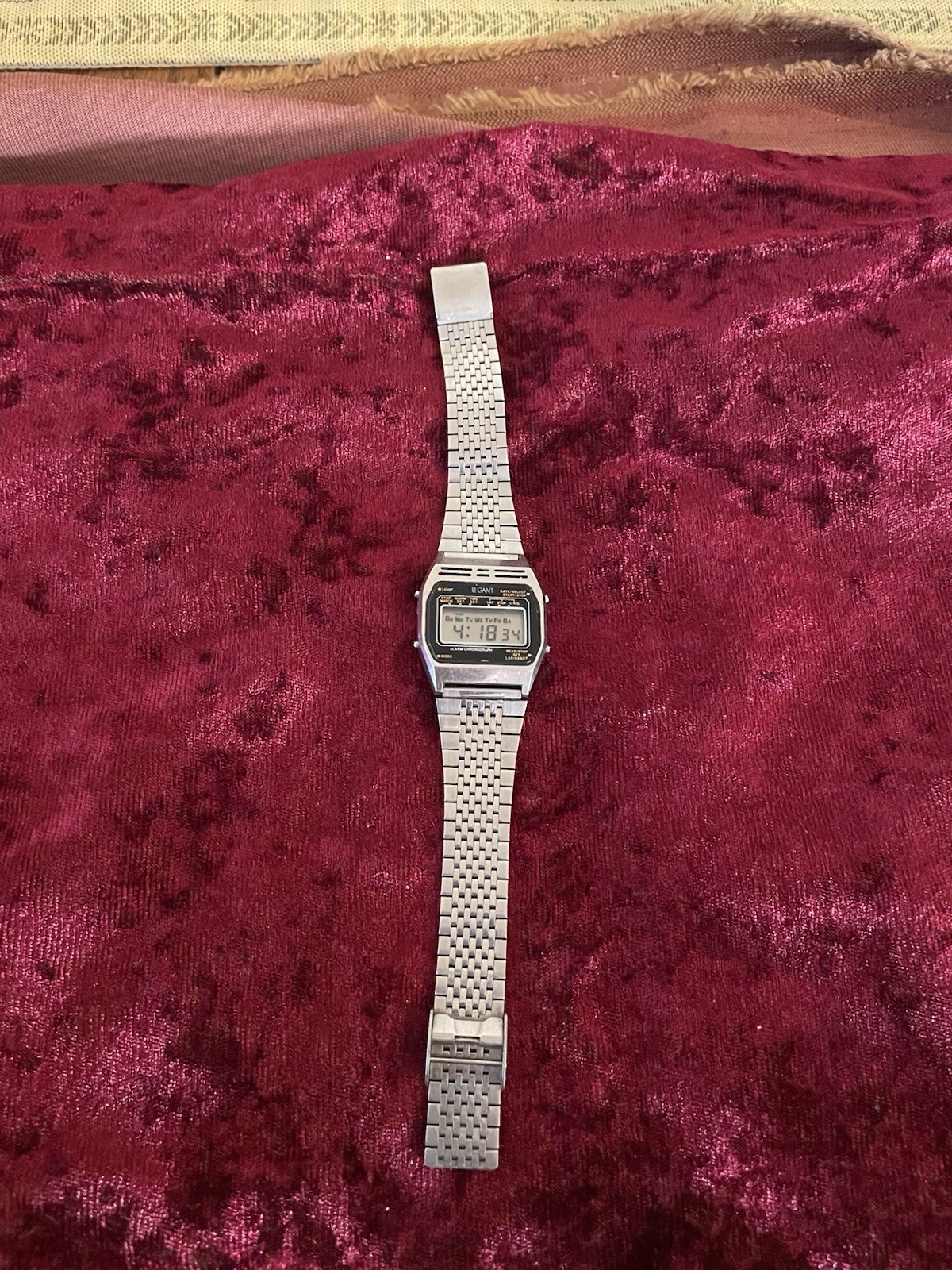 Vintage rare 70’s LE GANT Seiko Y709 4039 Quartz Digital Alarm Day/Date Watch
