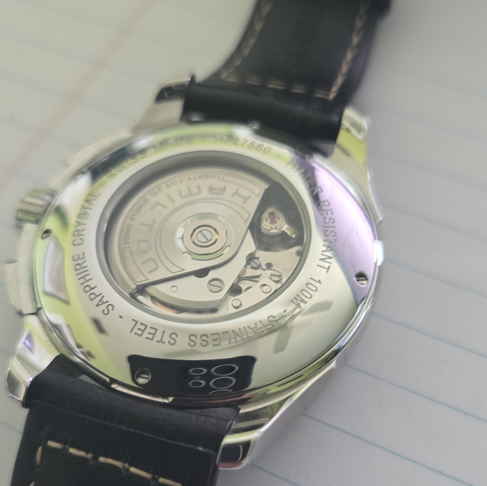 HAMILTON Jazzmaster Open Secret Auto Chrono Working