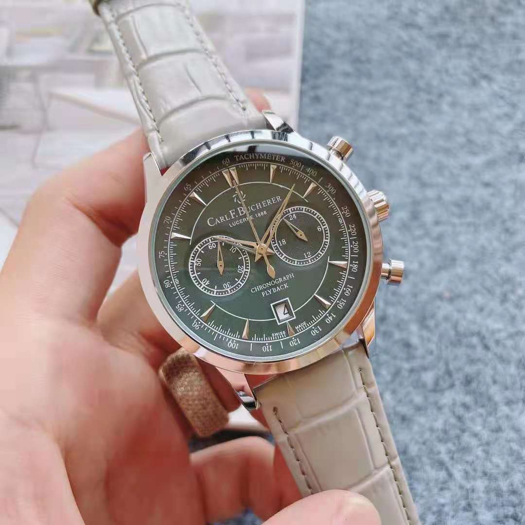 Carl F. Bucherer Multi-Function Watch All Dial Functions Perfect Working