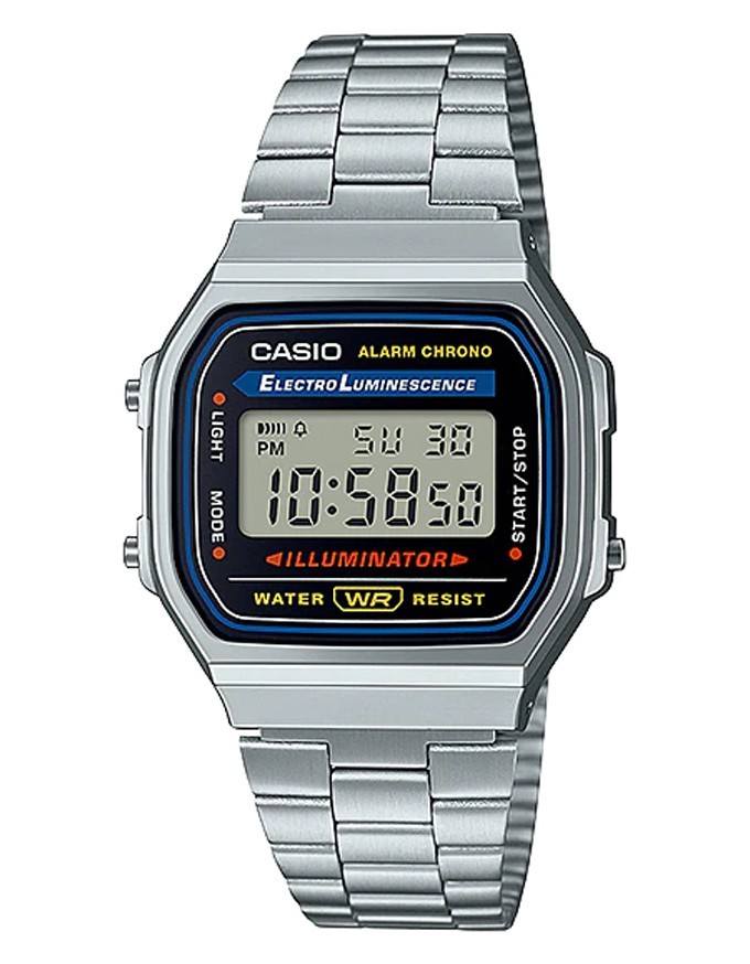 Casio A-168WA-1 Vintage Metal Retro Men’s and Women’s Fashion Wristwatch