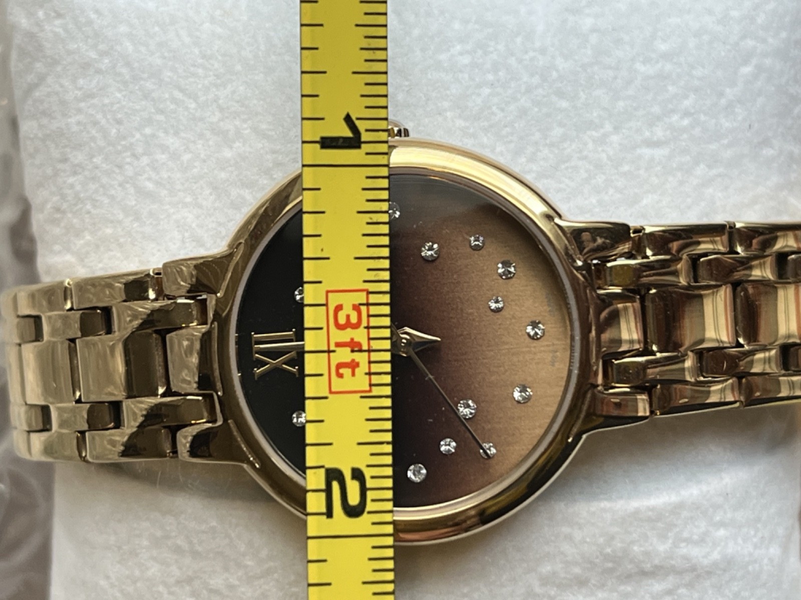2016 PULSAR VJ21 Golden Brown Jeweled Dial NOS NWT SWAROVSKI Chrystal