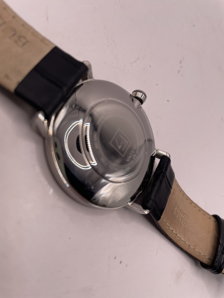 Bulova Frank Lloyd Watch Men 40mm Silver Dial Silver Tone Round 96A1 (CP3017868)