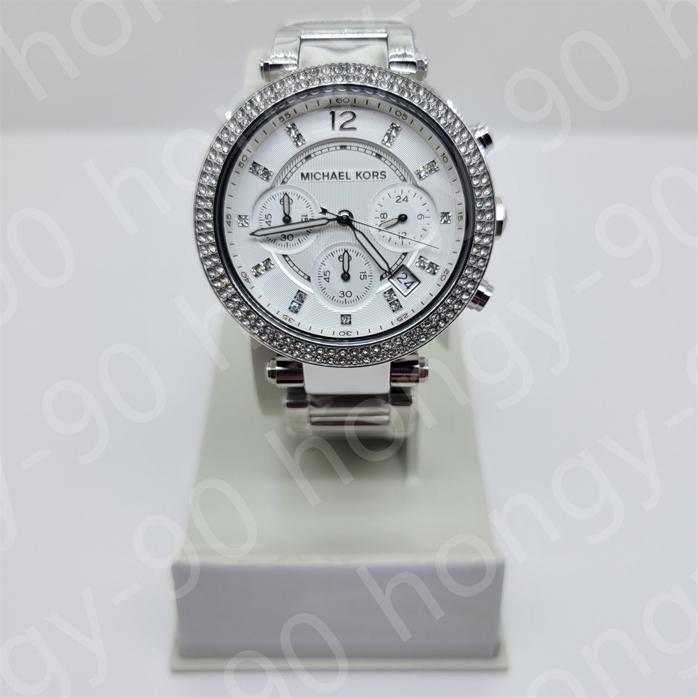 Michael Kors MK5353 Parker Silver 39mm Chronograph Stainless Steel Women’s Watch