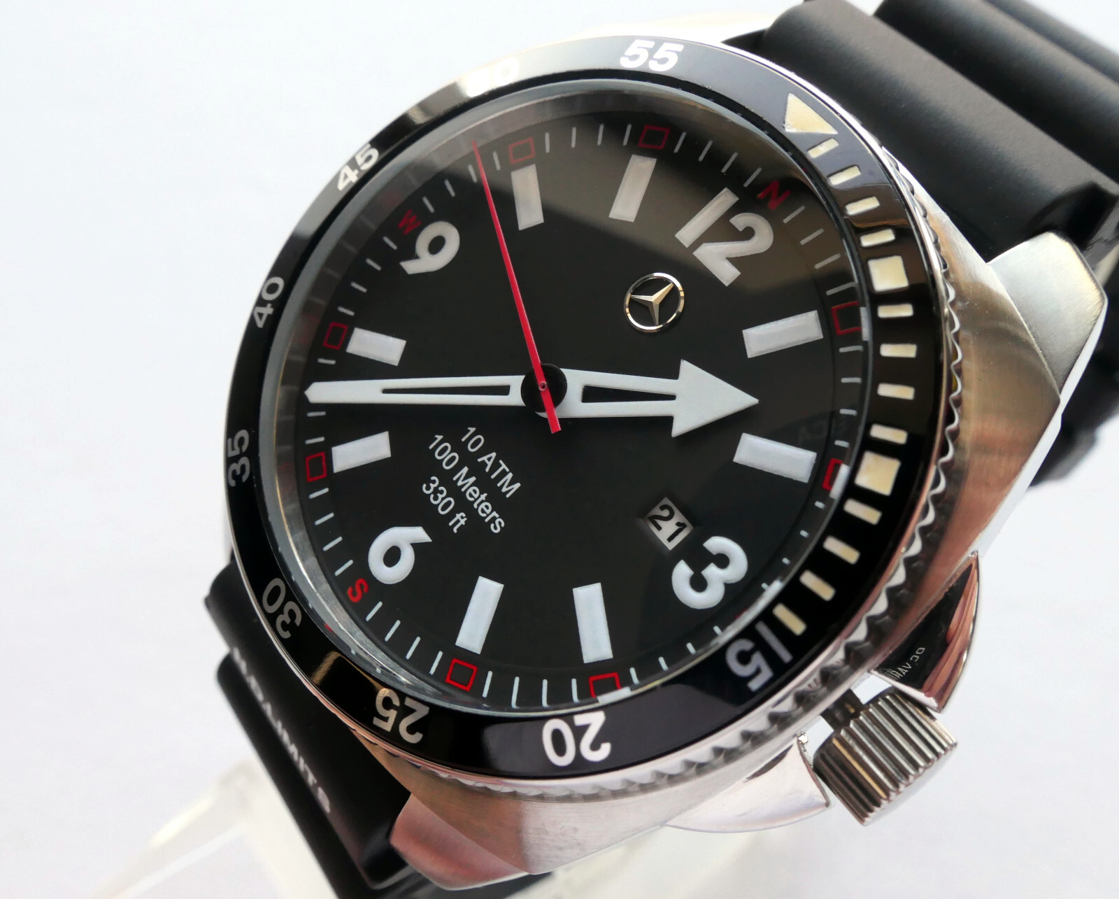 Mercedes Benz Motorsport Racing AMG DTM Pilot Aviator Sport Car Accessory Watch