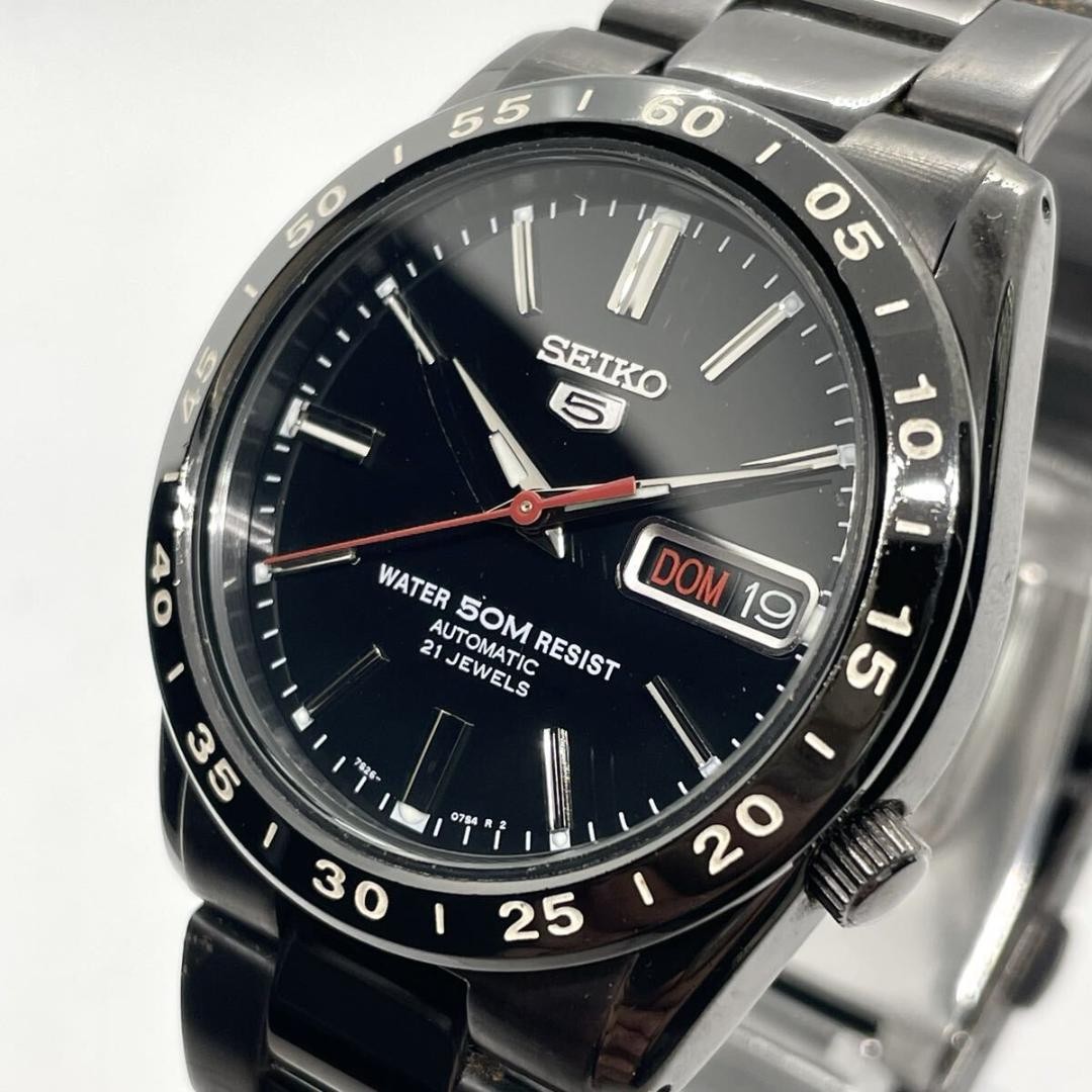 Seiko [Exhibition Caseback/Warranty Included] Black French Dial Day-Date W