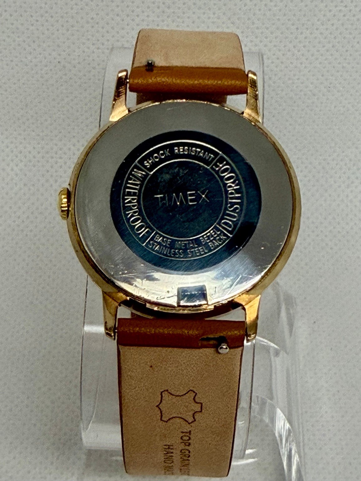 Vintage 1967 Timex Marlin Mechanical Watch Gold Tone 32mm Cleaned Lubed