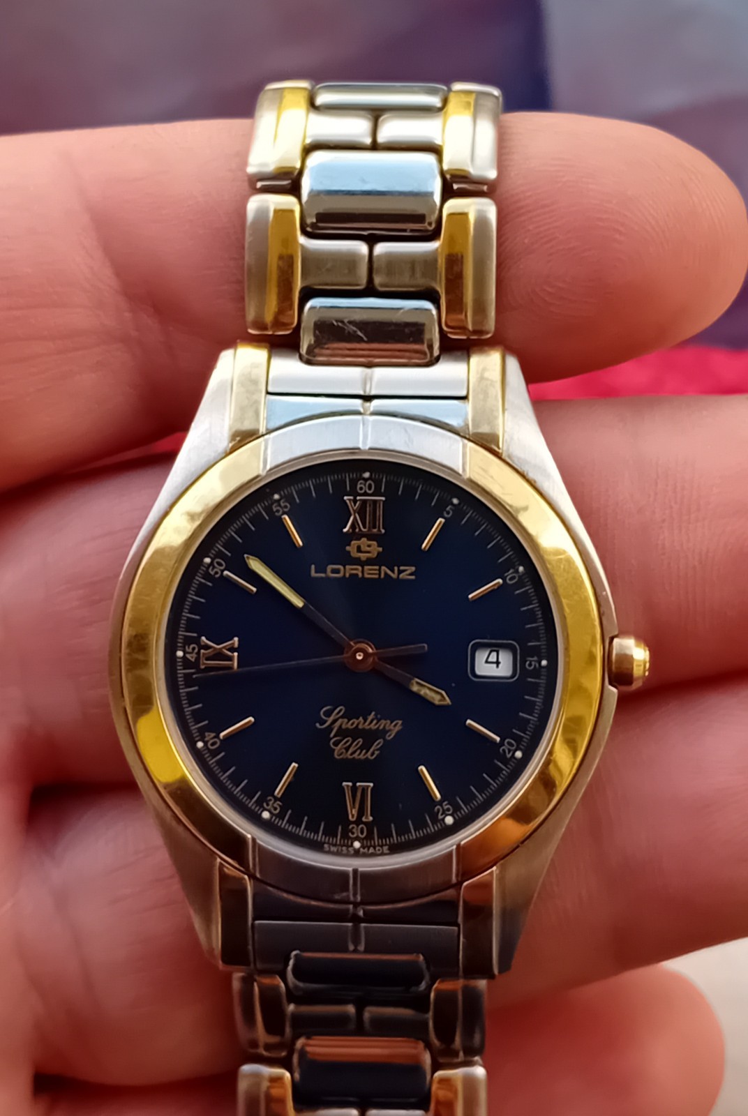 Lorenz Sporting Club – Damen Armbanduhr – Quartz – STEEL-GOLD MEN’S 35MM