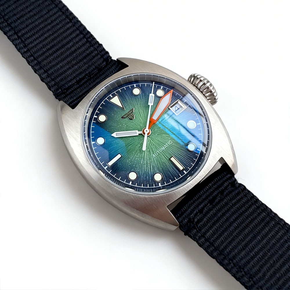 20ATM Diver Tandorio 36mm Double Domed Sapphire Glass Auto Miyota8215 Men Watch