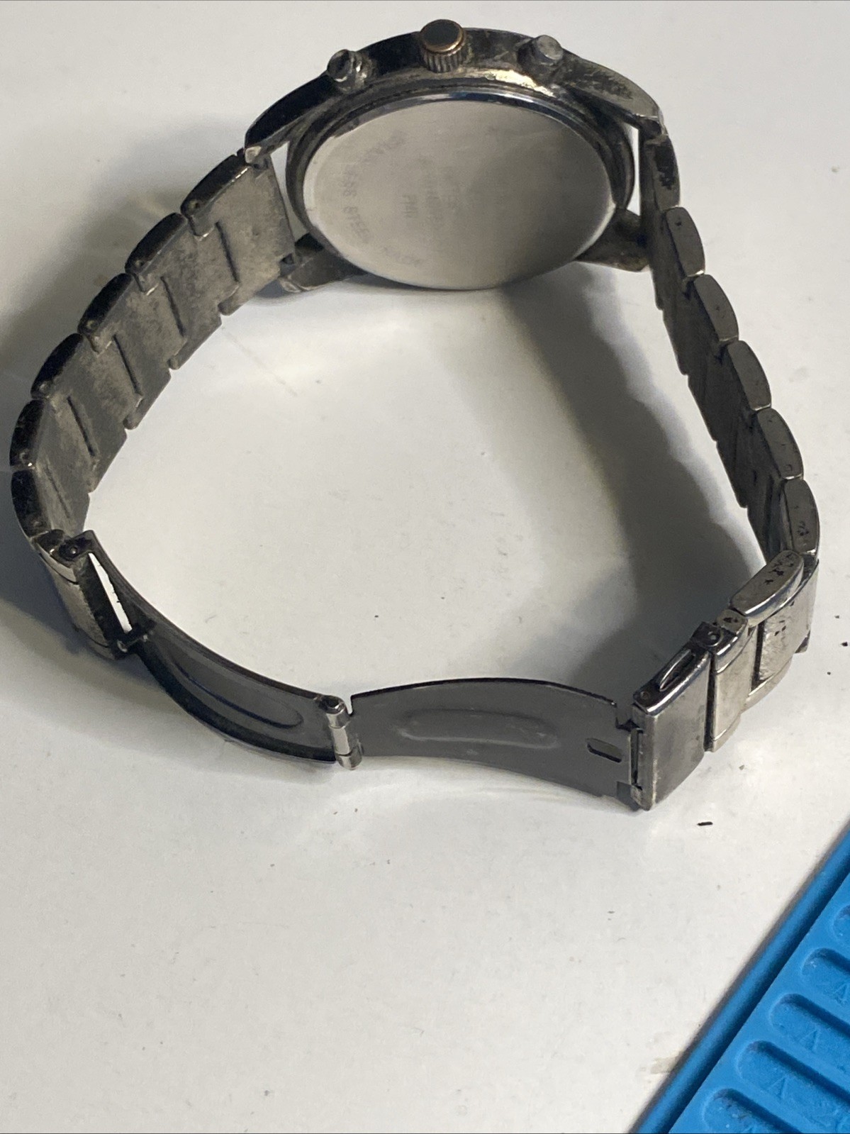 Men’s Watch FMDAL924 Unbranded Metal Band New Battery Preowned