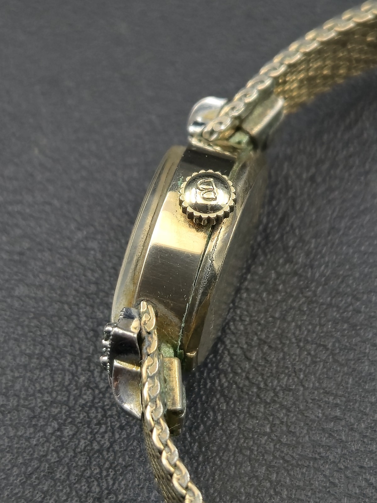 1969 Bulova 10K RGP 14mm Ladies 23J Watch Runs w/ Finesse GF Mesh Band