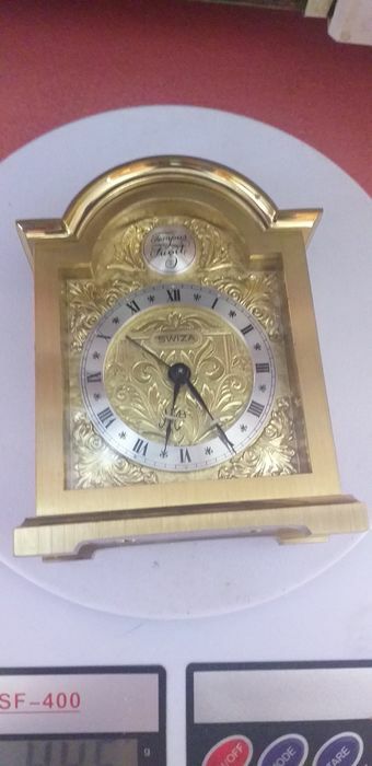 SWISA TEMPUS FUGIT Vintage 1960s MECHANICAL ALARM CLOCK NEW