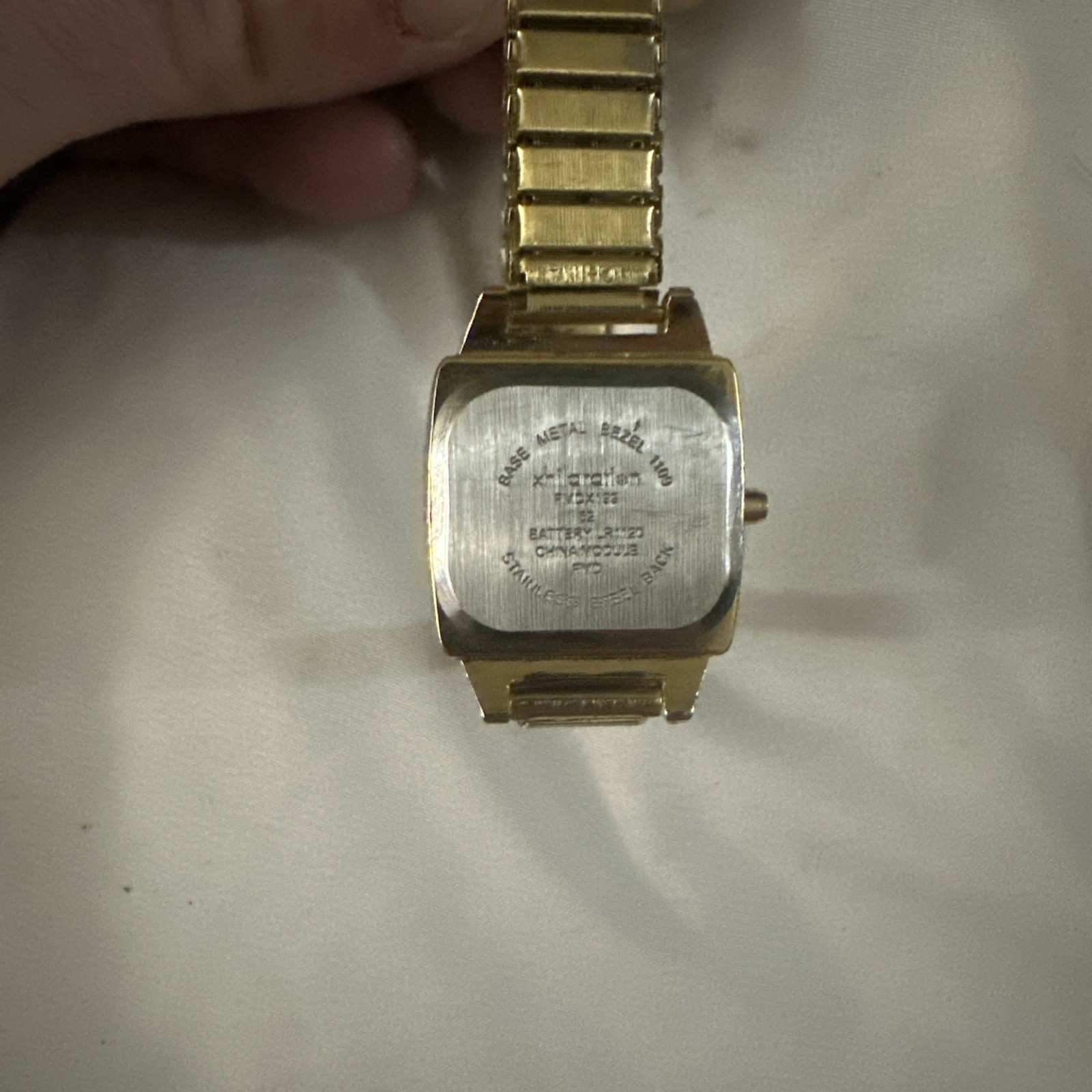 Xhilaration Gold Tone Digital Watch Collector Piece Stainless Back Working