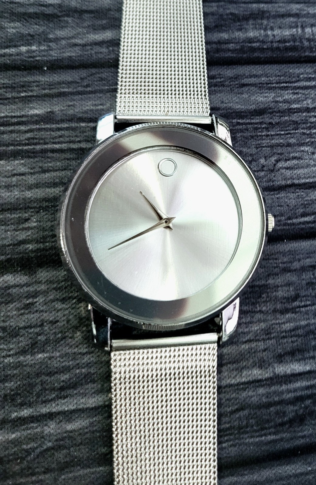 Really Nice Affordable Silver M Bold Style Mens Dress Watch