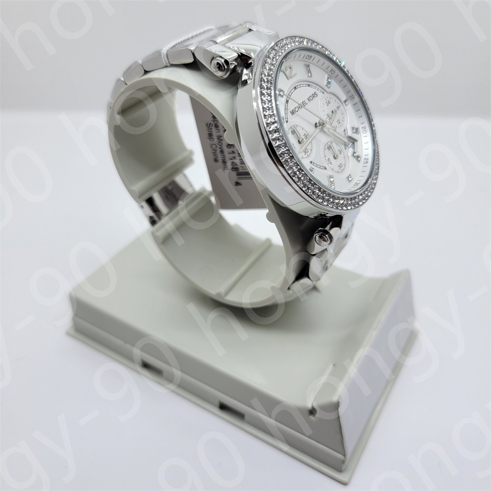 Michael Kors MK5353 Parker Silver 39mm Chronograph Stainless Steel Women’s Watch