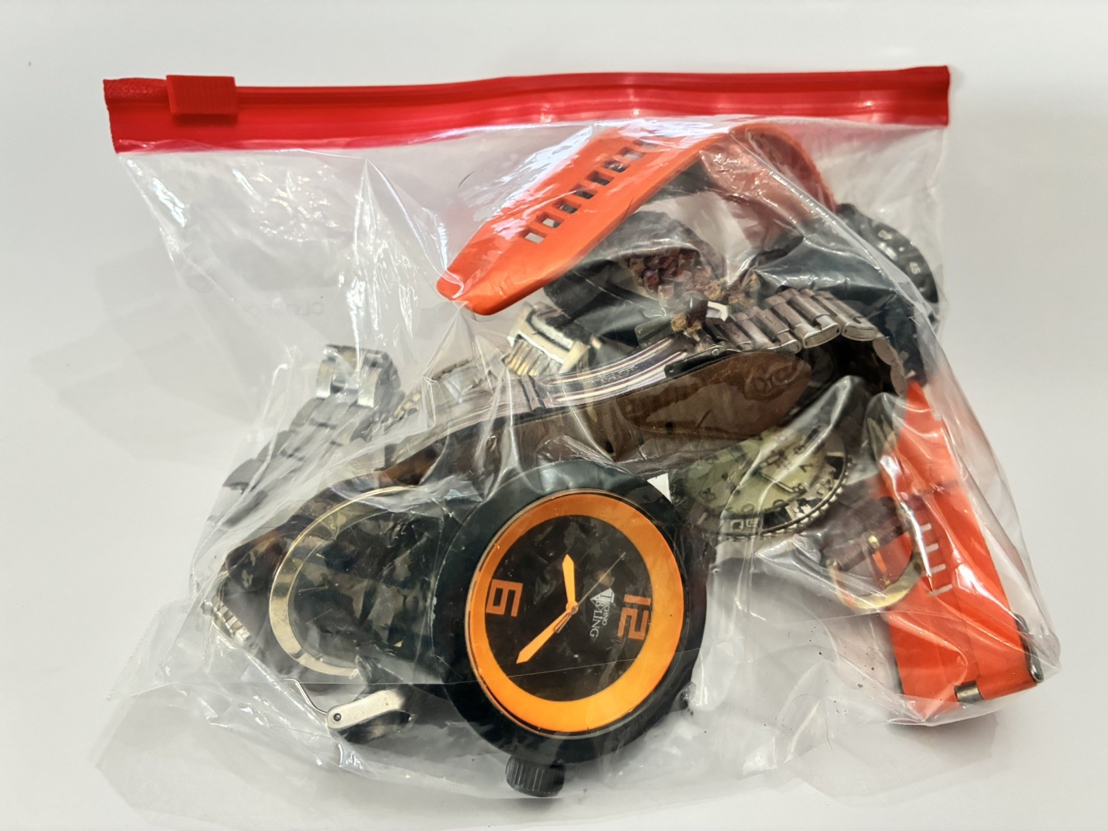 Bag of Watches, Various Brands, Parts/pieces, Condition AS-IS