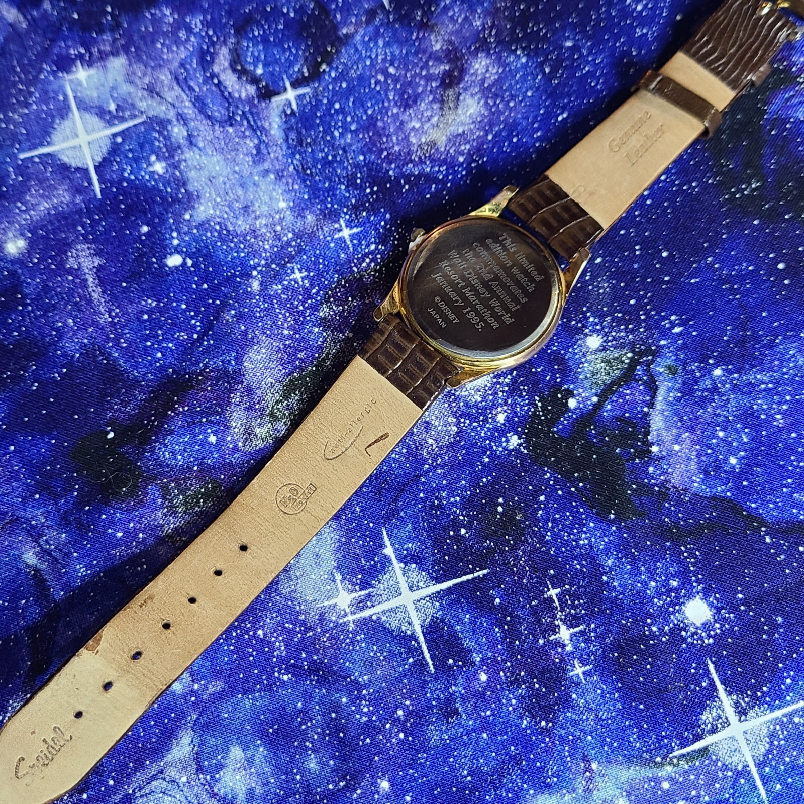 1995 Disney World Marathon Fossil Mickey LE Watch Ready To Wear | See Video