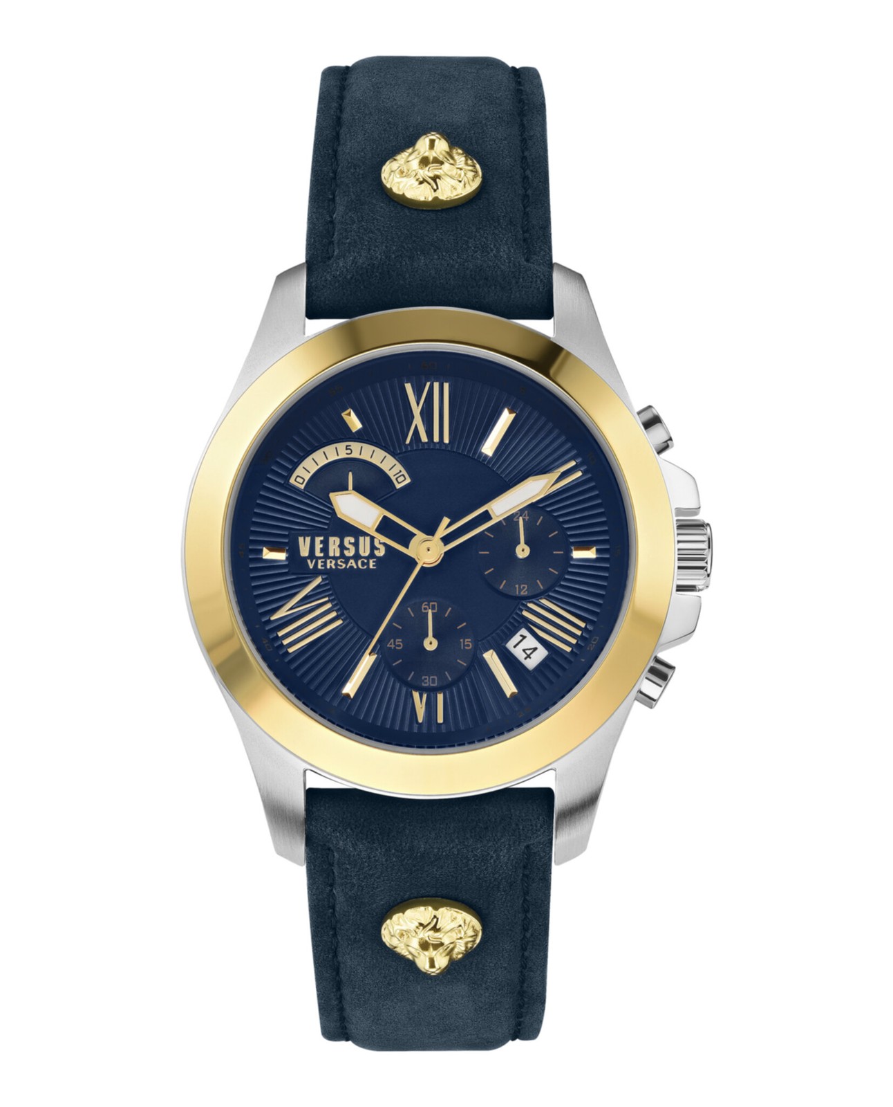 Versus Versace Mens Two Tone 44mm Bracelet Fashion Watch