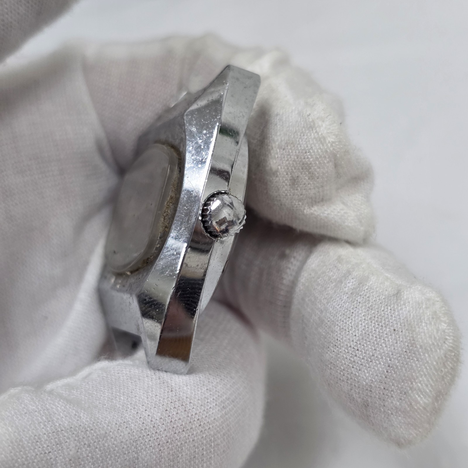 Made in Israel Piet De Luxe Vintage Wind Up Mens Watch Colombo Style Mechanical