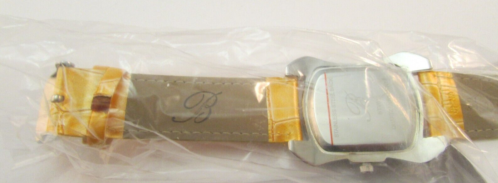 Burgi Rhinestone Stainless Quartz Watch Ladies BTV011 NOS Gold Face & Band