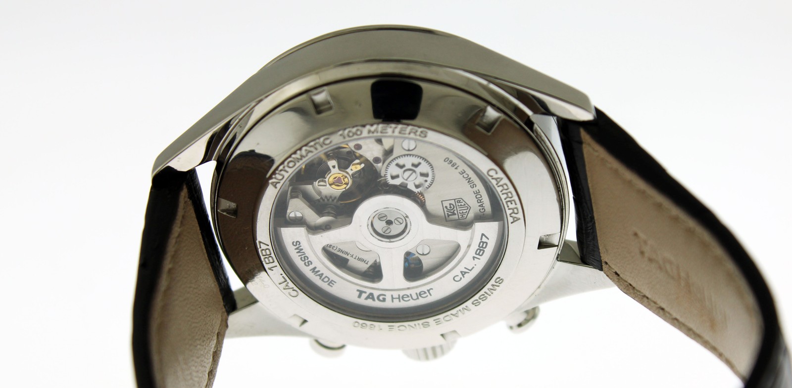 Tag Heuer Carrera Cal 1887 CR2014-0 43mm Steel Black Dial Automatic Watch