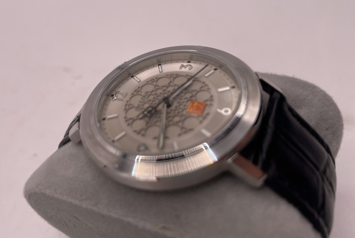 Bulova Frank Lloyd Watch Men 40mm Silver Dial Silver Tone Round 96A1 (CP3017868)