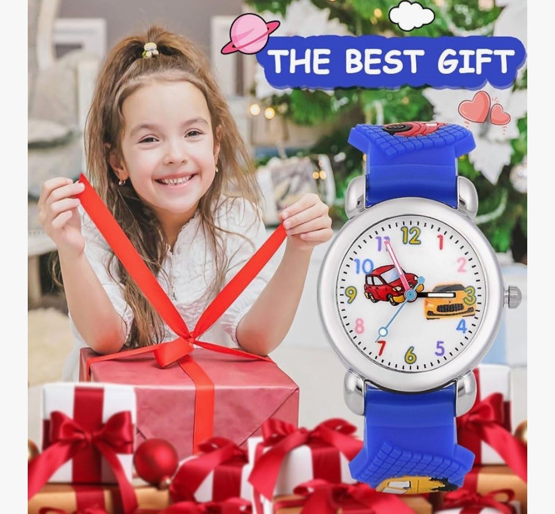Kids Watch,3D Cute Cartoon Toy Watch,Gift for Boys and Girls Age 3-11 Years Old