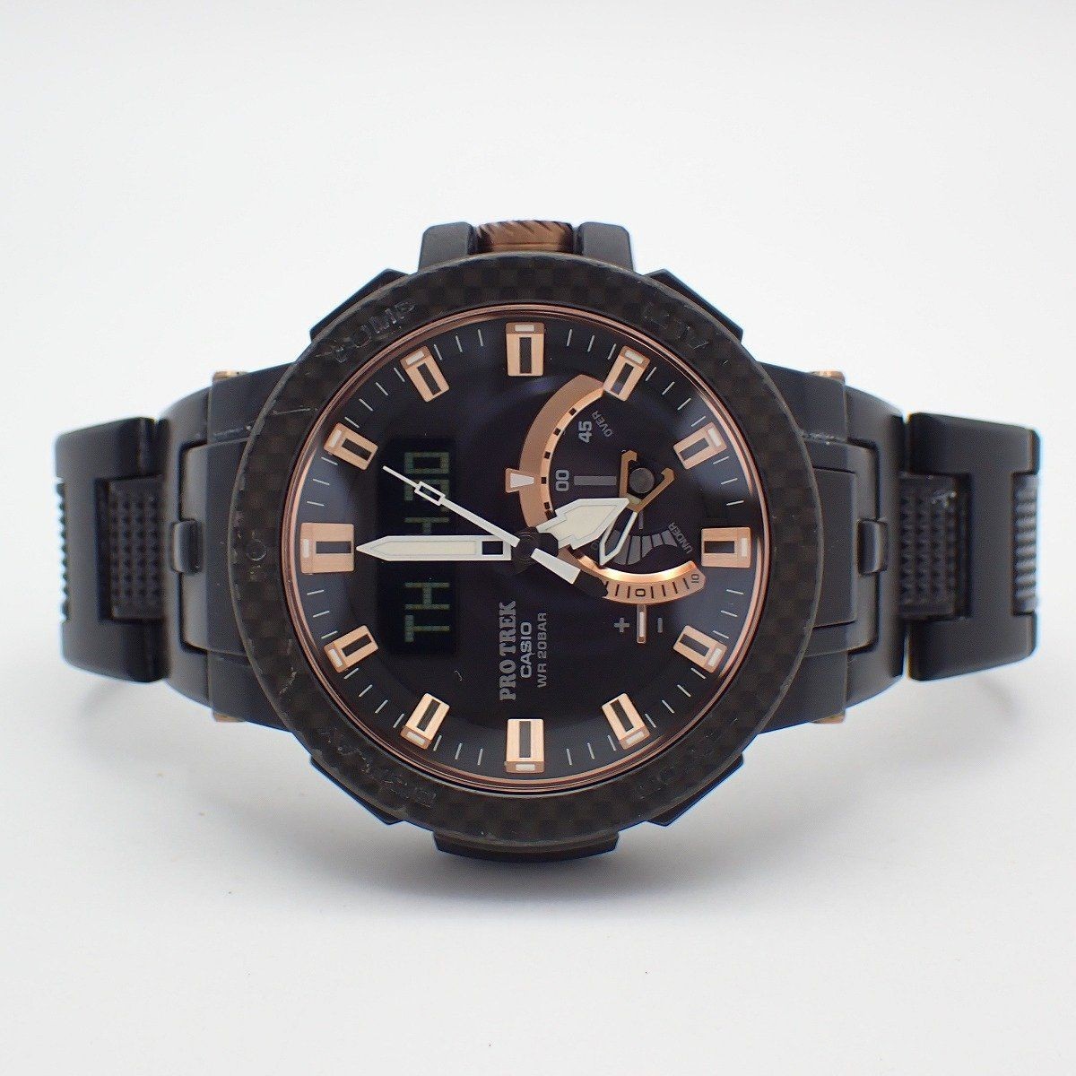 CASIO Pro Trek Solar Radio Men’s Watch Carbon Bezel Composite Band PRW-7000X-1JR
