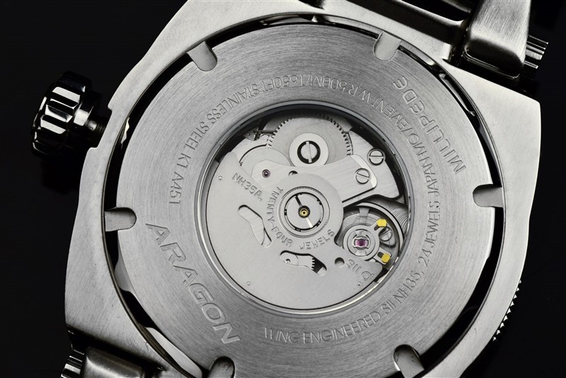 ARAGON 43MM MILLIPEDE ROTATOR AUTOMATIC WATCH RED/WHITE/BLUE BEZEL For July 4th!