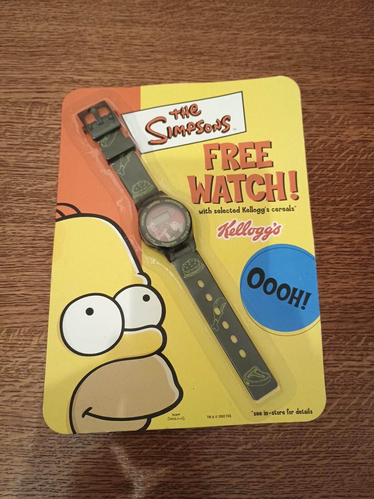The Simpsons Kelloggs Cereal Promotional Digital Watch