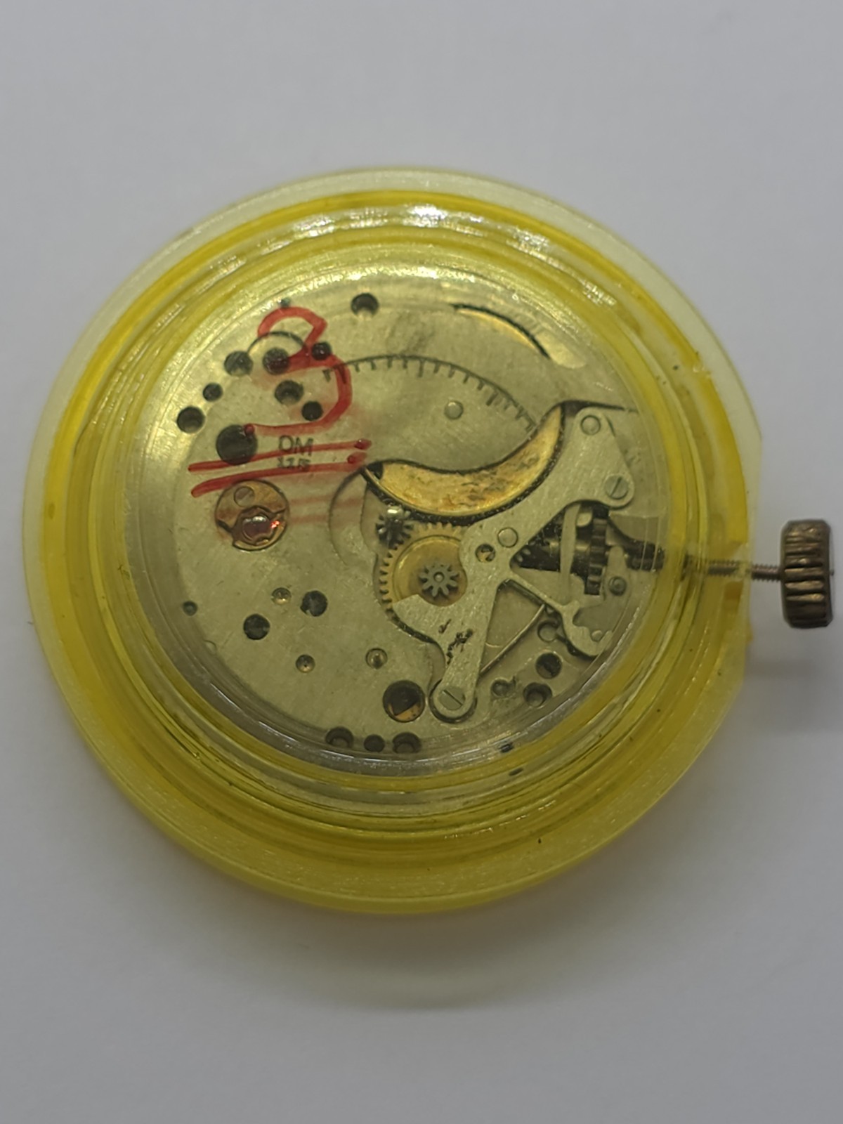 Vintage O. Maire INC Cal. OM 115 Good Main Spring Stem Watch Movement Uhren