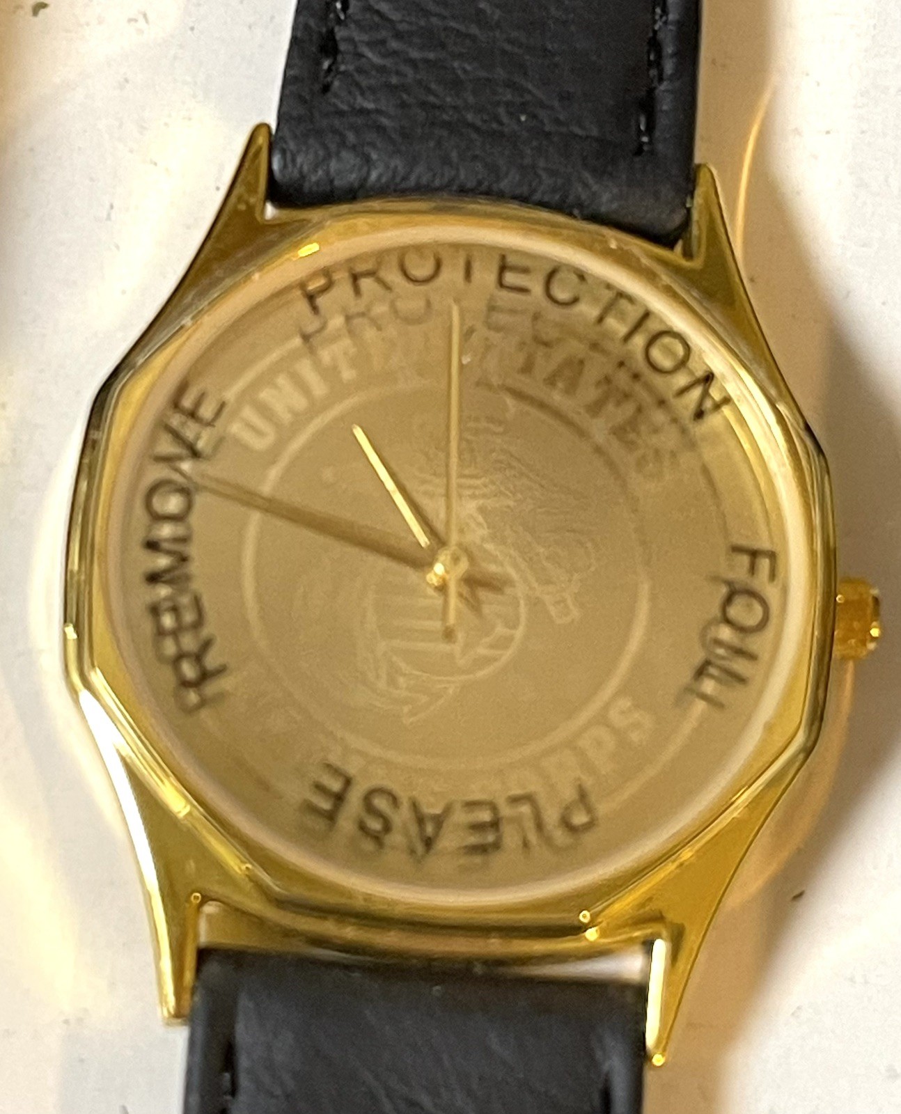 Vintage USMC United States Marine Corps Wrist Watch NOS Box Needs Battery Sweda