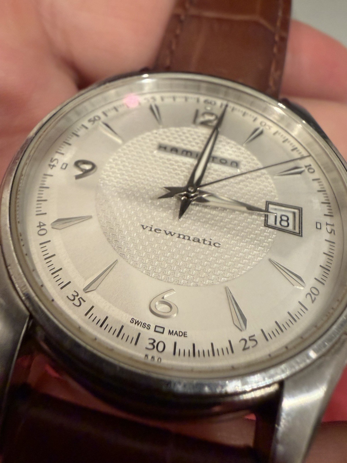 Hamilton Jazzmaster Viewmatic Automatic White Men’s Watch – H325150