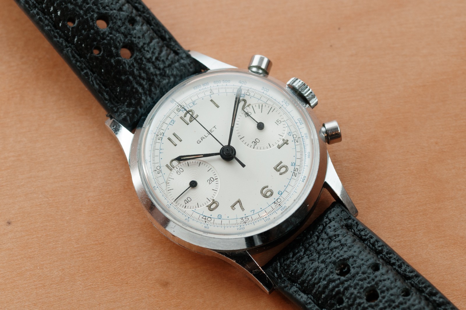 Vintage Gallet MultiChron 45 2 Register Chronograph