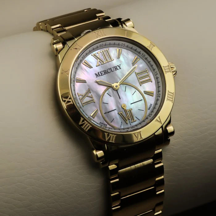 Mercury – Swiss Watch – ME255-GG-7 Swiss Quartz 36 mm ME255 50m (5 ATM, 169 ft)