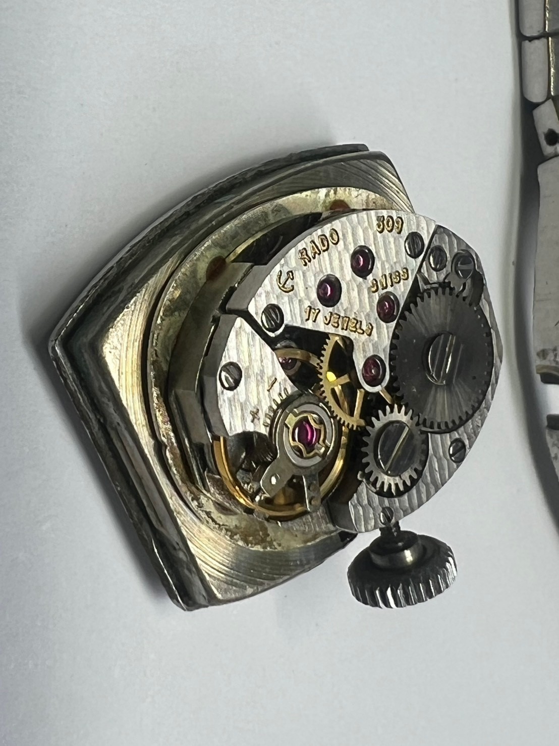 Rado lady watch cal 309 manual winding sell as running part 17.5 mm
