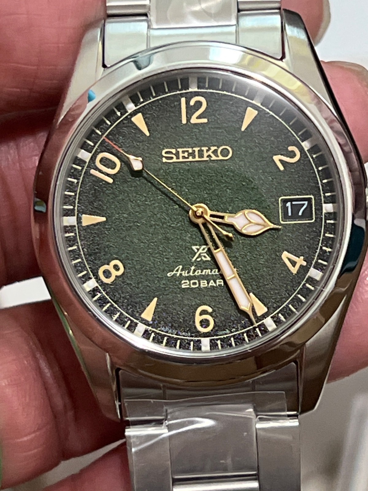 Seiko Prospex Apinist SPB155 Automatic🔥Green Steel Bracelet 38mm Men’s Watch