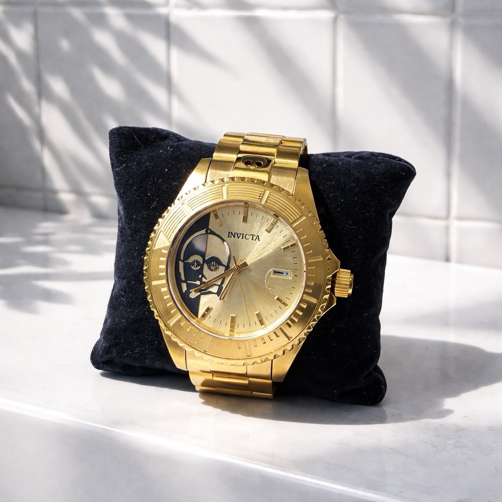 Invicta Star Wars C-3PO Limited Edition 47mm Automatic NH35A Gold Tone Watch 261
