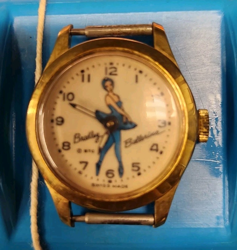 Swiss Made 1963 Ballerina By Bradley Mechanical Wind Up Girls or Ladies Watch