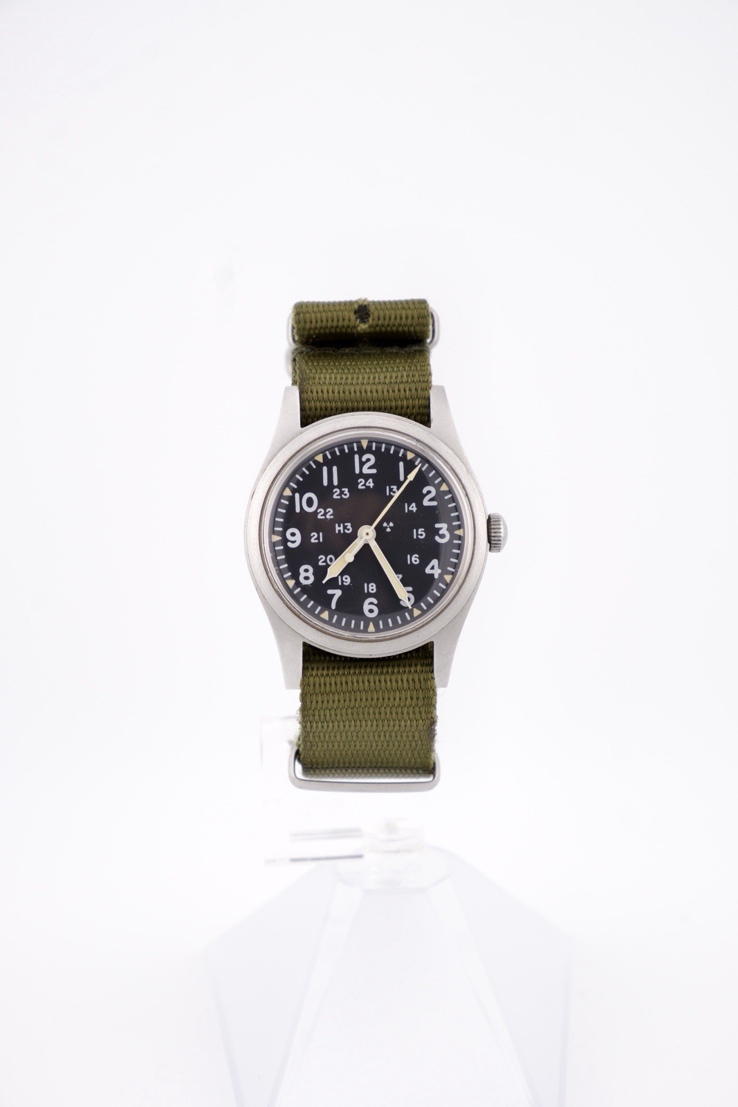 Hamilton MIL-W-46374B U.S. Military Field Watch H3 Hand Wind Army Issue 1982