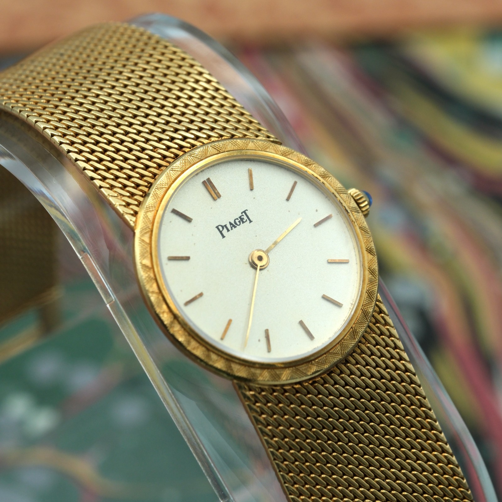 Piaget 924 B11 18K Yellow Gold Ultra Thin Bracelet Watch c.1970 Vintage – 49.6 g
