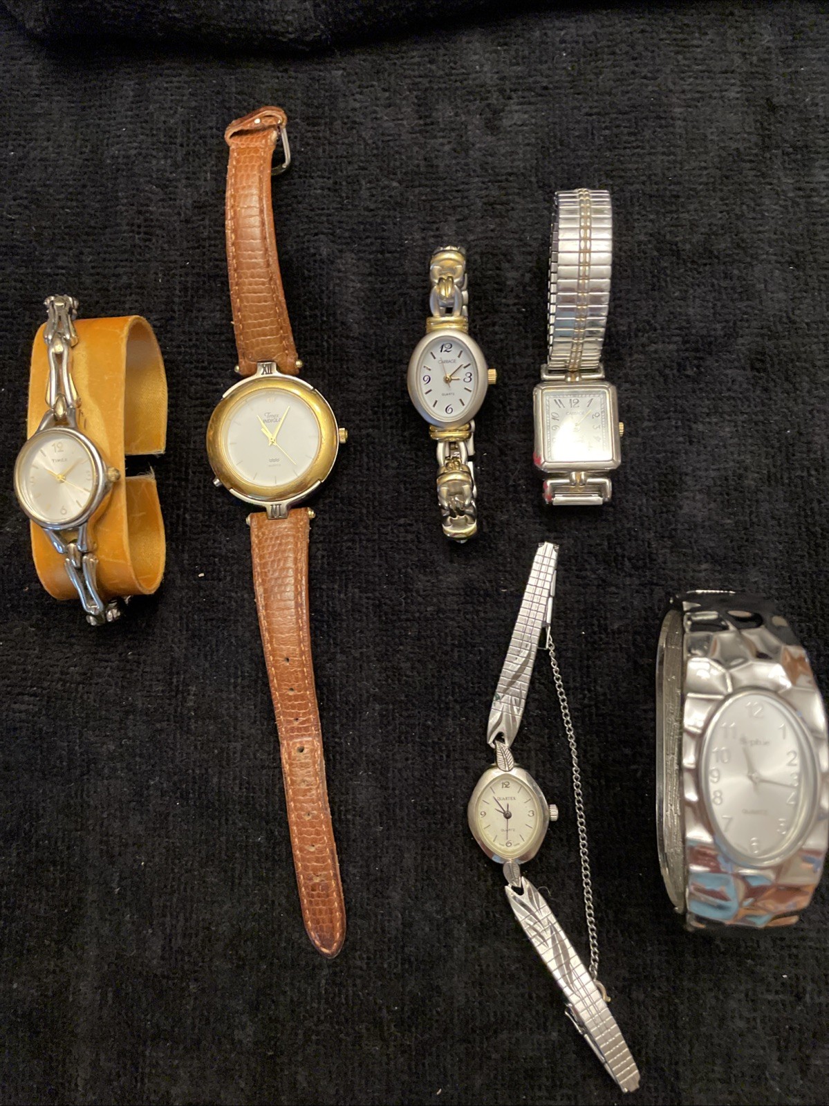 Watches Timex, Timex Indigo, Carriage, Quartex, Sophie, Lot 6.