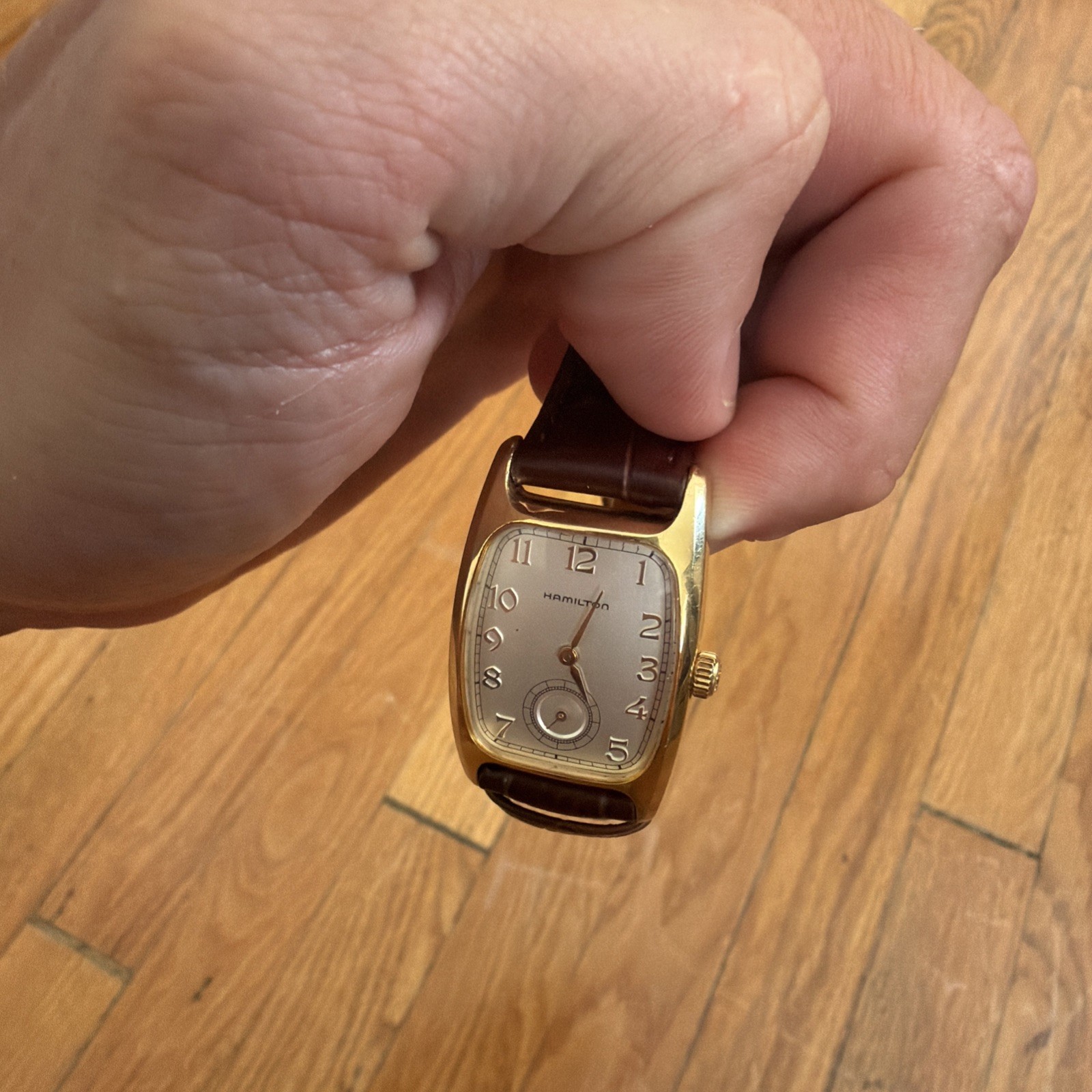 80’s HAMILTON American Classic Boulton quartz wristwatch Indiana Jones