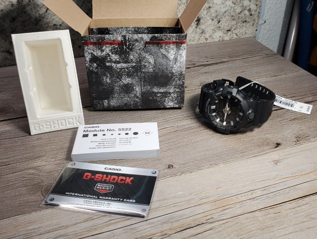Casio G-SHOCK Illuminator Shock Resist Stopwatch Timer Alarm GA700-1B Mens Watch