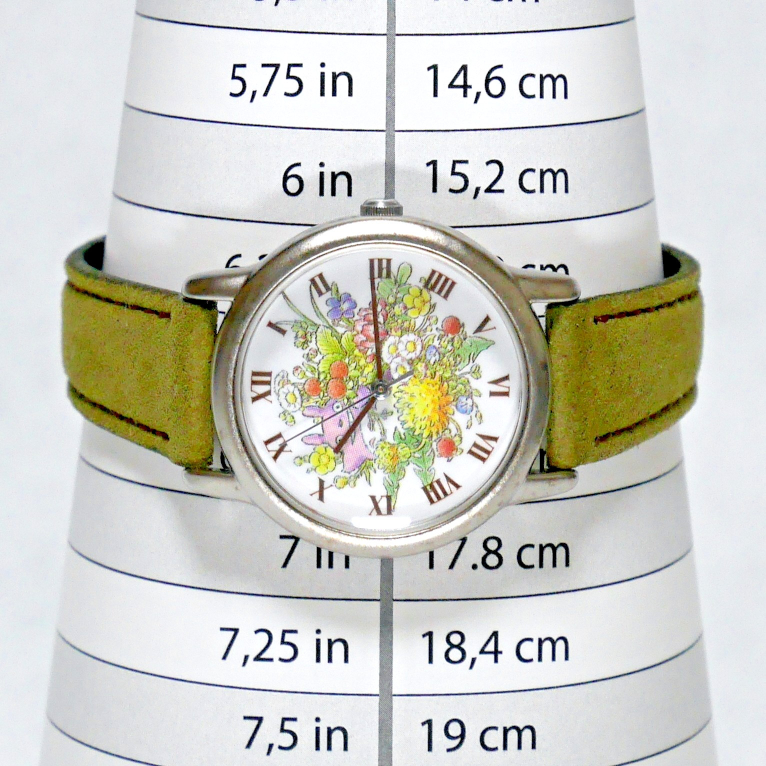 SEIKO ALBA Ghibli My Neighbor Totoro Watch ACBS551 Khaki Leather Original Box